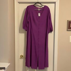 Elegant Purple Women's Dress